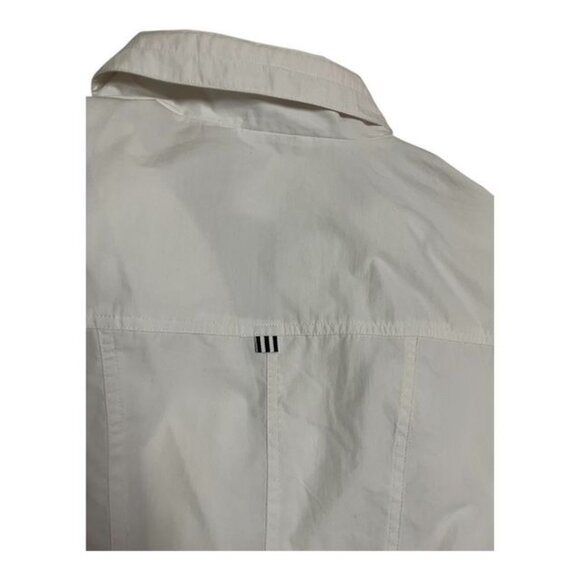 Dressbarn Woman White Utility Jacket – Size 18/20 – Cotton Nylon Blend, Full Zip - Picture 5 of 11